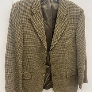 Men's Brown Checkered Blazer